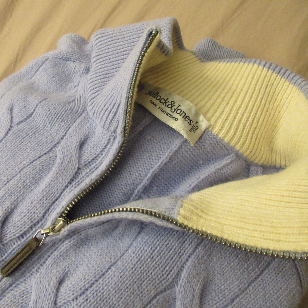 Bullock&Jones zip neck sweater